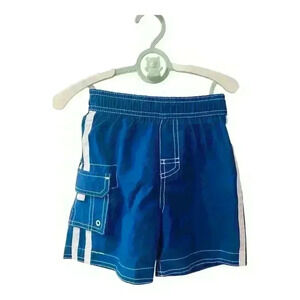NWT The Childrens Place Blue Baby Boys Swim Shorts size 24 months